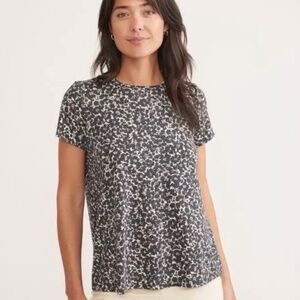 Worn once EUC Marine Layer women’s XL black gray graphic tee top